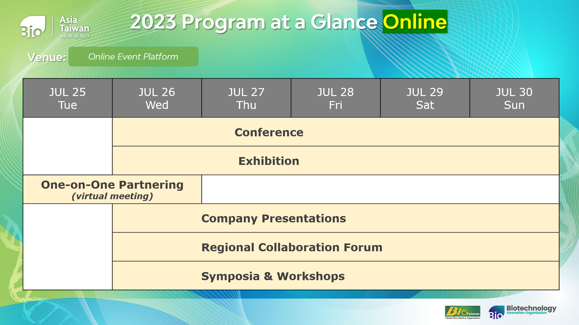 2023 Program at a Glance online