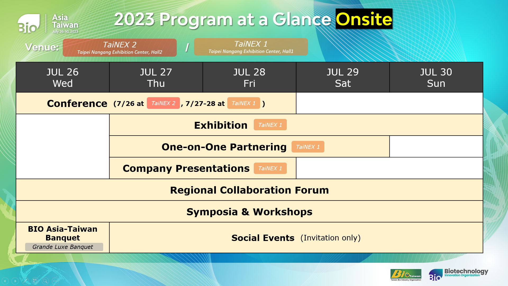 2023 Program at a Glance onsite